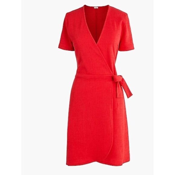 J. Crew | Textured Knit Wrap Dress - Picture 4 of 8